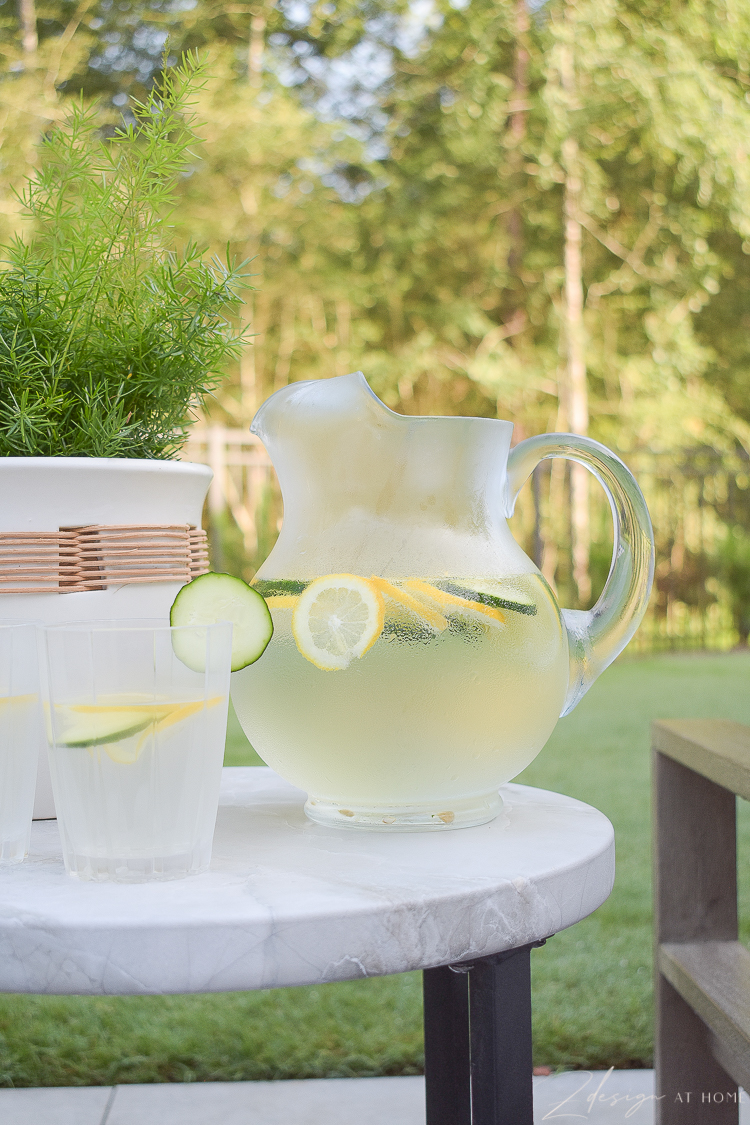 beautiful clear water pitcher from Walmart Home