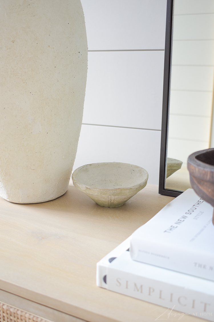 white textured terra cotta small bowl