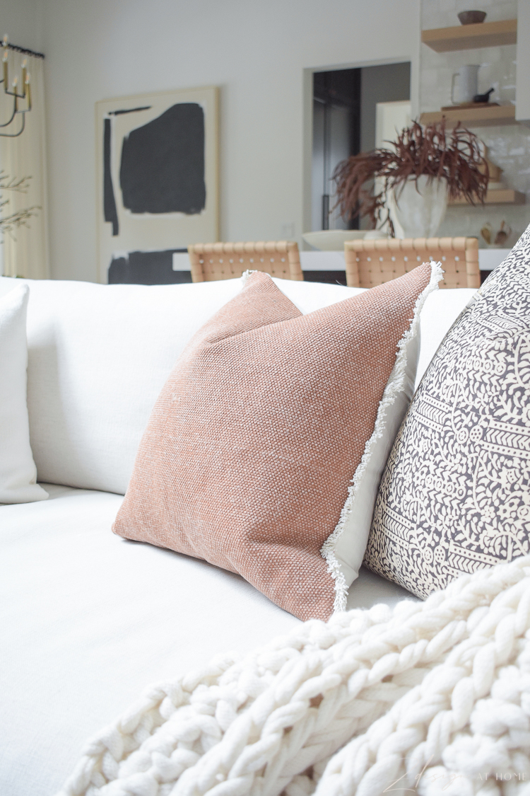 terra-cotta pillow for fall from walmart home 