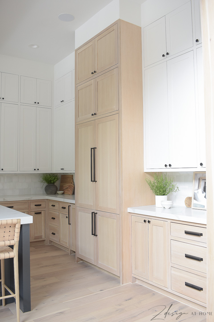 dacor panel ready fridge in modern farmhouse kitchen