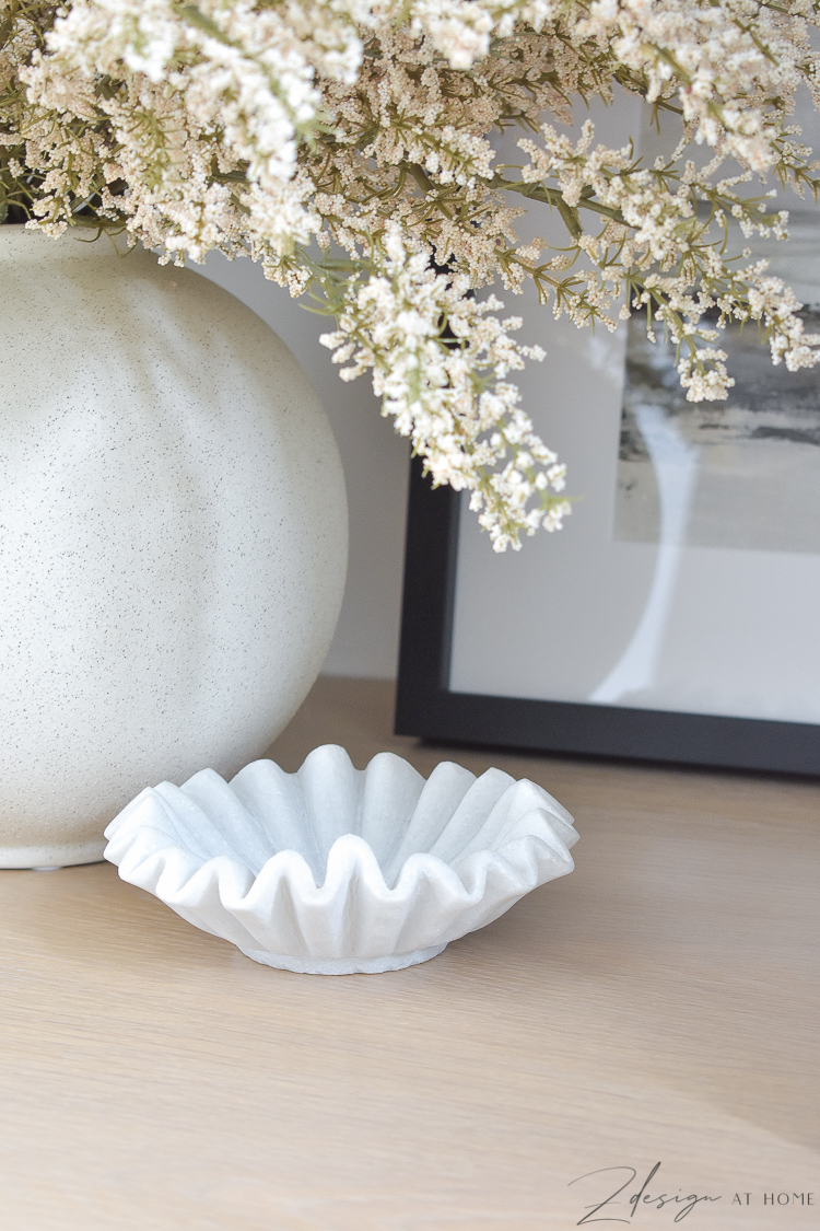 marble ruffle bowl