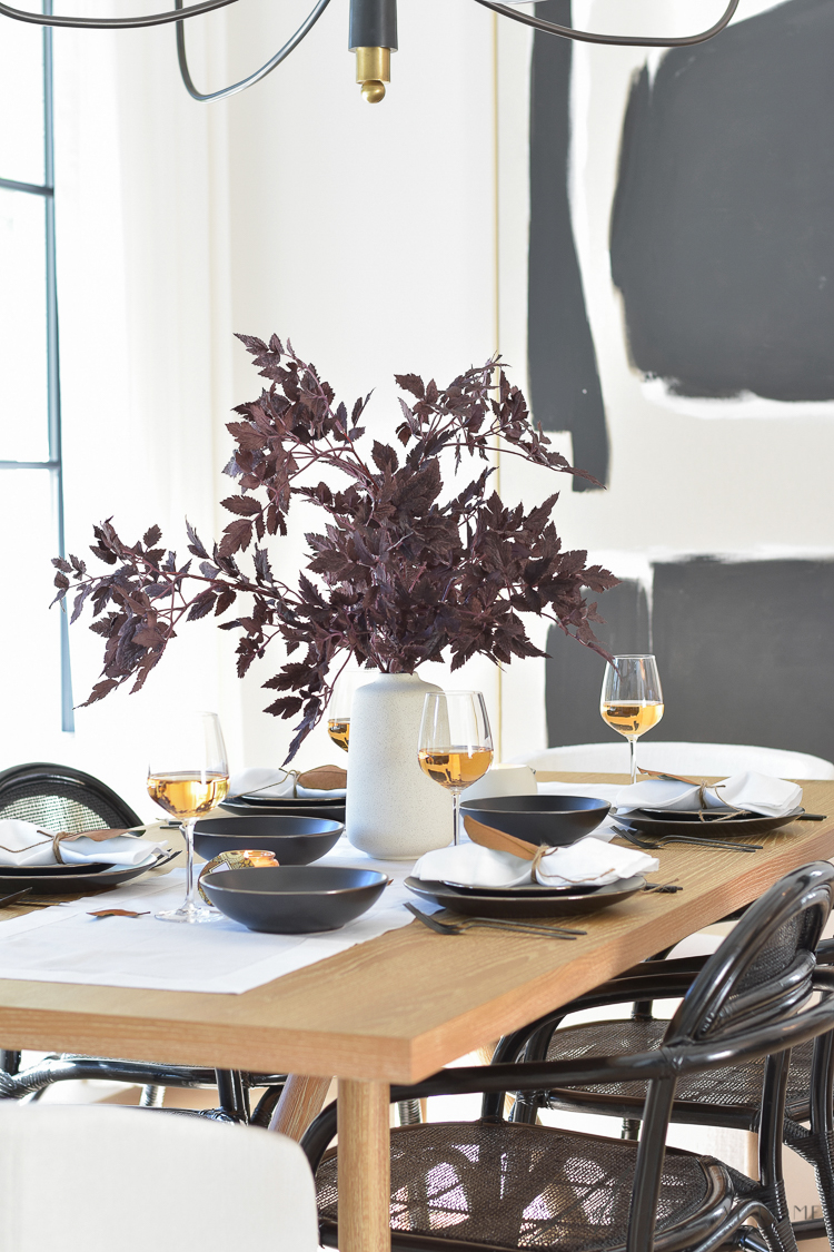 Scandinavian Inspired Fall to Thanksgiving Table Scape