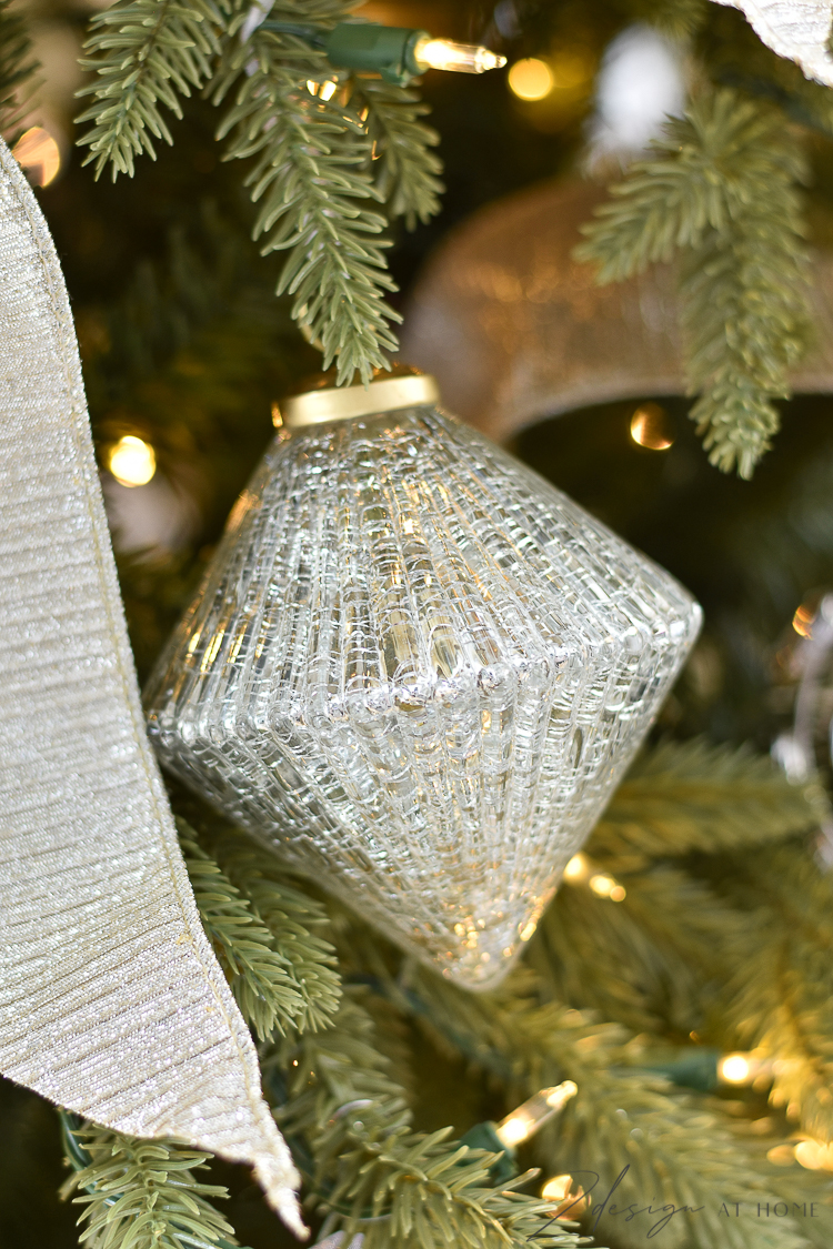 balsam hill silver and gold mercury glass ornaments 