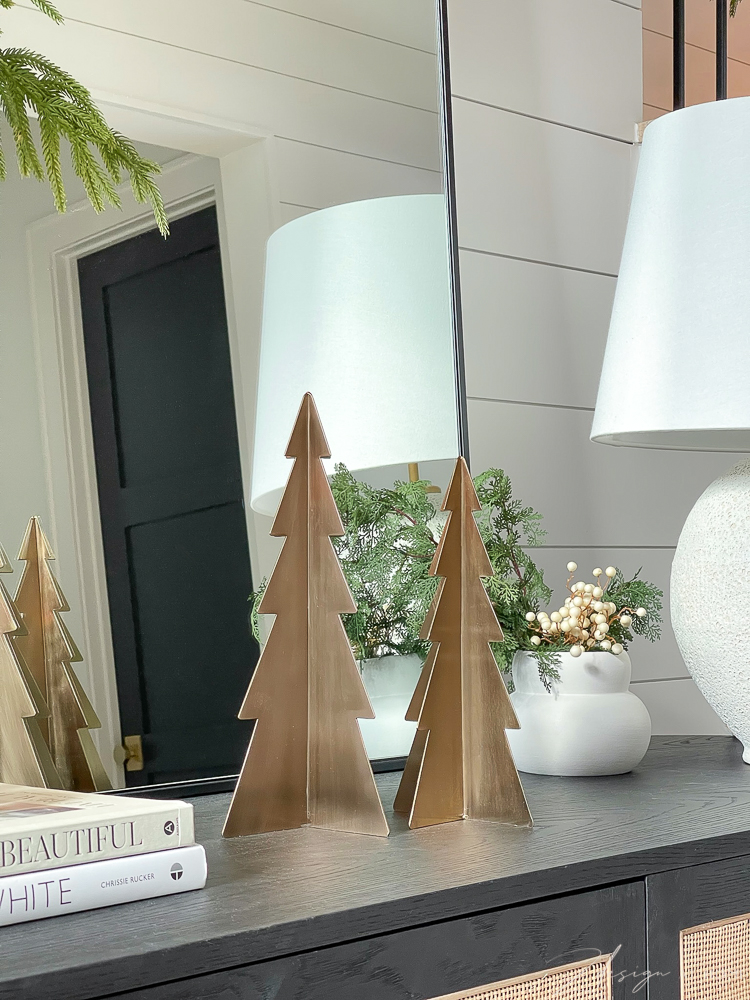 brass christmas trees / decor studio McGee for target 