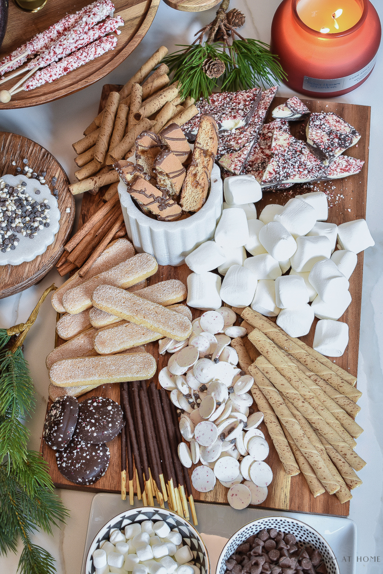 hot chocolate charcuterie board