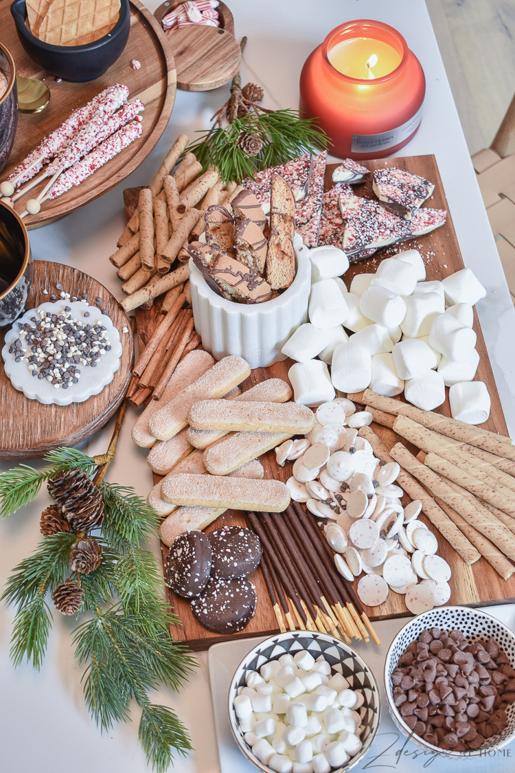 hot chocolate charcuterie board 