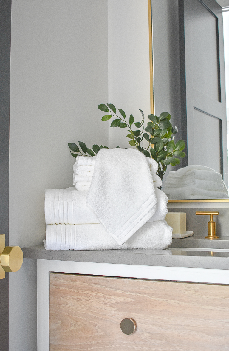 How to fold your towel like a hotel 🤍 #homedecor #bathroomdecor #bath, Towel Hanging Ideas