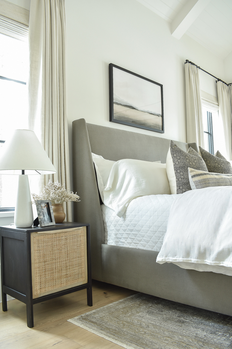 walt bed by mcgee and co in stunning master bedroom reveal 