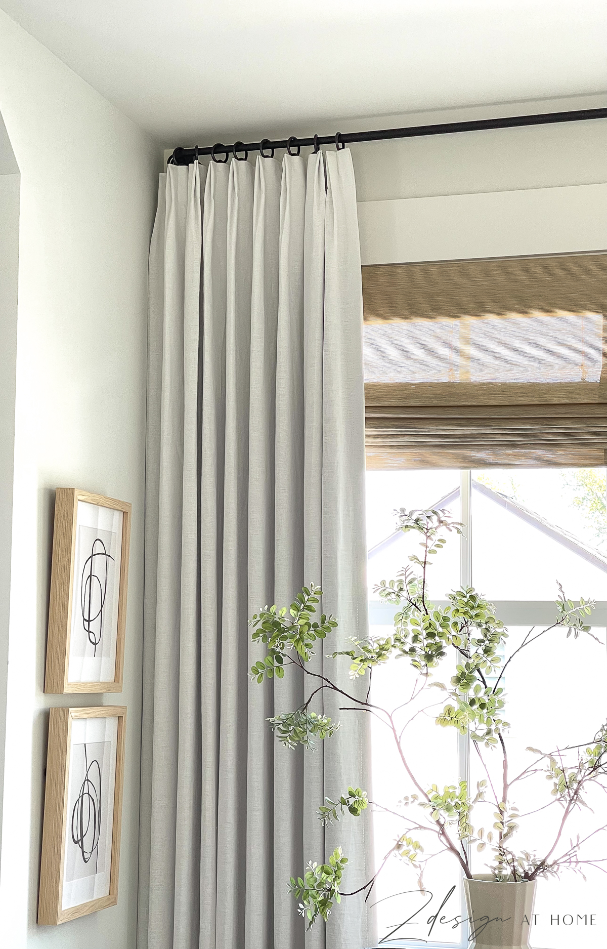 white linen custom curtains 