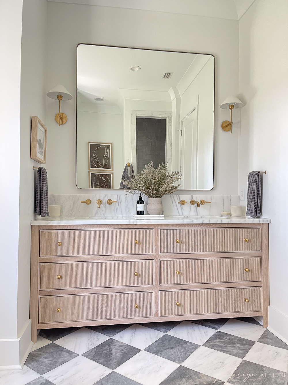 White Tiled Shower Niche with Two Shelves - Cottage - Bathroom